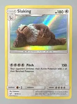 2019 Pokemon Detective Pikachu Slaking 18/18 Holo - Image 1