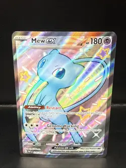 Pokemon TCG Paldean Fates Mew ex 216/091 Shiny Full Art Near Mint NM - Image 1