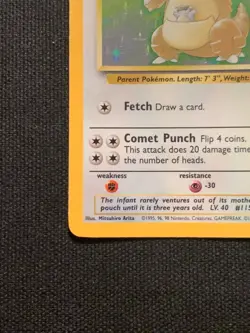 Pokemon TCG Kangaskhan Jungle 5/64 Holo Unlimited Holo Rare WOTC - Image 3