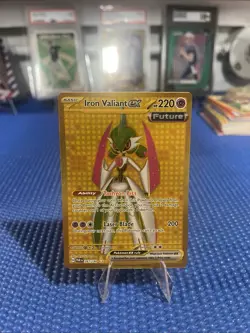 Pokemon TCG Iron Valiant ex Paradox Rift 261/182 Holo Hyper Rare - Image 1