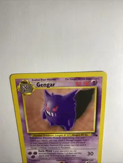1999 Pokemon Gengar Fossil 20/62 Non-Holo Rare Unlimited - Image 5