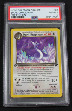 2000 Pokemon Rocket DARK DRAGONAIR 1st Edition 33/82 PSA 8 NM-MT - Image 1