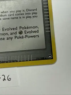 Pokemon TCG Battle Frontier Holo 71/108 Power Keepers Stamped LP - Image 3