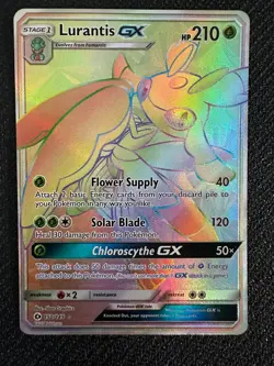 2017 Lurantis GX (Secret Rare) 150/149 SM Pokemon TCG Sun & Moon Base Set Holo - Image 1