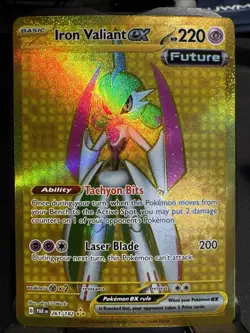 Iron Valiant ex 261/182 (NM) - SV04: Paradox Rift - Hyper Rare - Pokemon TCG - Image 1