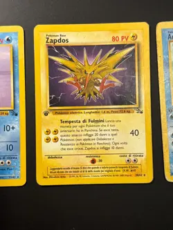 Zapdos Articuno Lapras carta POKEMON prima edizione ITA 30/62 SET FOSSIL rara - Image 3