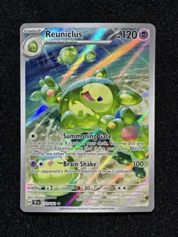 Pokemon TCG Reuniclus 171/162 Temporal Forces Full Art IR Holo NM - Image 1