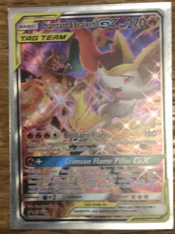 Pokemon TCG Charizard & Braixen GX Black Star Promo SM230 Holo - Image 1