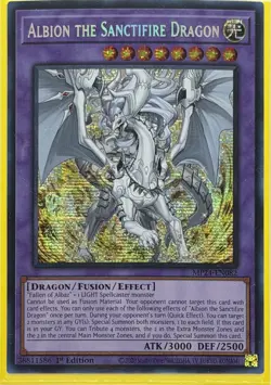 YuGiOh! Albion the Sanctifire Dragon [MP24-EN082] Prismatic Secret Rare, NM - Image 1