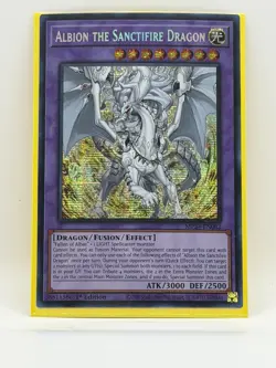 YuGiOh! Albion the Sanctifire Dragon [MP24-EN082] Prismatic Secret Rare, NM - Image 2