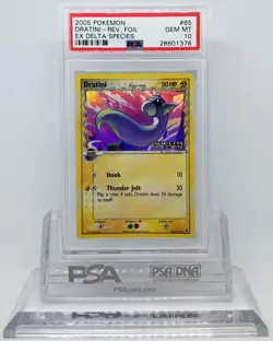 Pokemon EX DELTA SPECIES DRATINI #65 REVERSE HOLO FOIL CARD PSA 10 GEM MINT * - Image 2