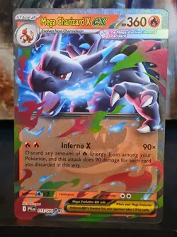 Mega Charizard x EX 013/094 Me02: Phantasmal Flames Pokemon Card - Image 2