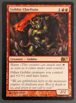 MTG Card - 1x Goblin Chieftain - Mafic Core Set 2011 - LP - Magic The Gathering - Image 1