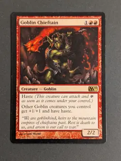 MTG Card - 1x Goblin Chieftain - Mafic Core Set 2011 - LP - Magic The Gathering - Image 2