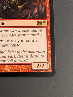 MTG Card - 1x Goblin Chieftain - Mafic Core Set 2011 - LP - Magic The Gathering - Image 4