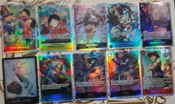 60+One Piece TCG AA/SR/R Mixed LOT Foil Cards English Mixed Sets+2 packs op12 - Image 4