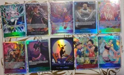 60+One Piece TCG AA/SR/R Mixed LOT Foil Cards English Mixed Sets+2 packs op12 - Image 5