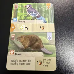 Forest Shuffle: Blue Jay / Beaver Promo Card P029 Gen Con 2025 SUPER RARE CARD - Image 1