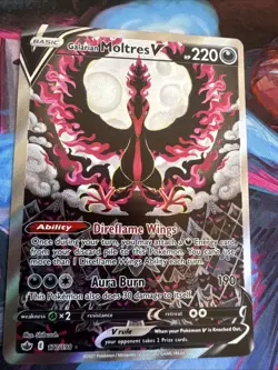 Galarian Moltres V (Alternate Full Art) 177/198 Swsh06: Sword & Shield Card MINT - Image 2