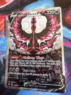 Galarian Moltres V (Alternate Full Art) 177/198 Swsh06: Sword & Shield Card MINT - Image 3