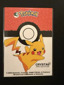 Pokemon #129 Magikarp Stained Glass Crystal Card Collection Holo (2024) - Image 2