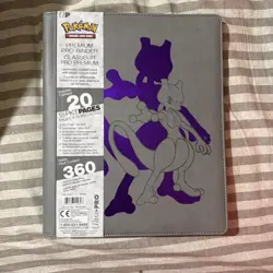 Pokemon Mewtwo Ultra PRO Premium 18- 9 Pocket Holds 360 Cards - Image 1