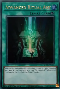 GFP2-EN153 ADVANCED RITUAL ART ULTRA RARE 1ST EDITION YuGiOh CARD - Image 1