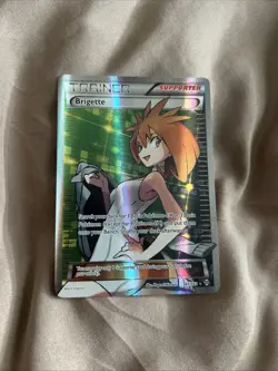 Pokemon TCG Brigette Full Art Ultra Rare Trainer Card BREAKthrough 161/162 Foil - Image 2