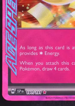 Enriching Energy 191/191 - Pokemon Surging Sparks ACE SPEC Rare Card - Image 2