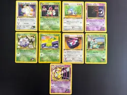 1st Edition Pokemon 9 Card Lot! - Image 1