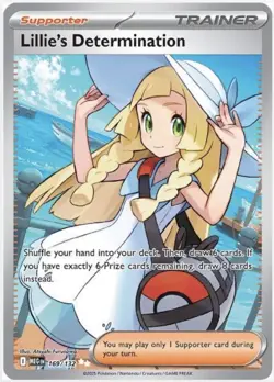 Pokemon TCG Mega Evolution Lillie's Determination Full Art Trainer Card 169/132 - Image 1