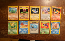 10 VINTAGE Pokemon Cards from Various Classic Sets!! - Image 1