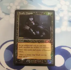 MTG: Deadly Dispute (30th Anniversary Promo)(Rare)(Foil) - Image 1