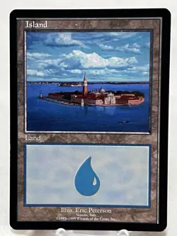 Island - Venezia European Lands ~LP~ Magic The Gathering MTG - Image 1