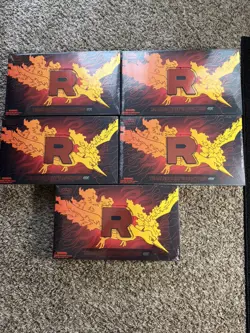 Pokemon TCG Team Rocket’s Moltres Ultra Premium Collection NEW/SEALED Lot OF 5 - Image 1