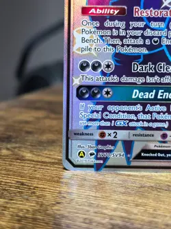Darkrai GX SV70/SV94 Hidden Fates: Shiny Vault Holo Full Art 2019 Pokemon NM - Image 5