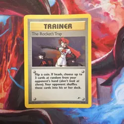 Pokemon TCG Gym Heroes The Rocket’s Trap 19/132 Holo Rare - Image 1