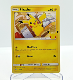 Pikachu Non-Holo 25/25 McDonald's 25th Anniversary Promo Pokemon Celebrations NM - Image 1