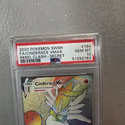 2020 Pokemon SWSH Rebel Clash Cinderace VMAX #194/192 PSA 10 - Image 2
