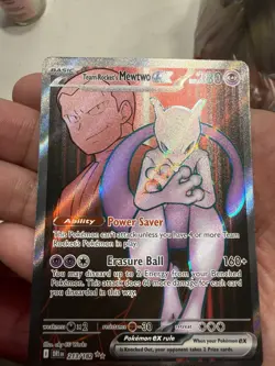 Pokemon TCG Team Rockets Mewtwo EX 213/182 Full Art English - Image 2