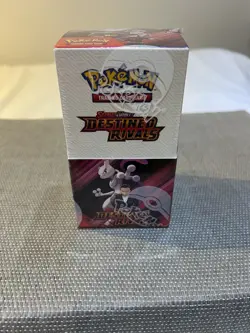 Pokemon Destined Rivals Sealed Half Booster Box, 18 Packs - Image 1