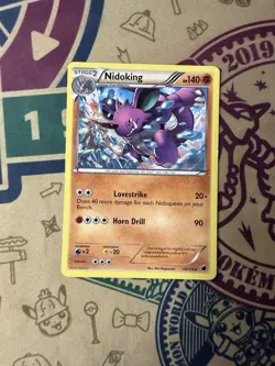 Nidoking 58/116 Plasma Freeze Non Holo Rare Pokemon - Image 3
