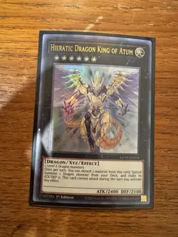 Hieratic Dragon King of Atum GFTP-EN051 Ultra Rare Ghosts From the Past YuGiOh - Image 1
