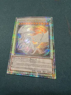 Yugioh! Cosmic Blazar Dragon (Quarter Century Secret Rare) MP24-EN029 1st Ed - Image 1