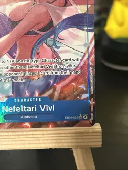 One piece TCG EB04-025 Nefeltari Vivi Alternate Art - OP14 The Azure Sea’s Seven - Image 4