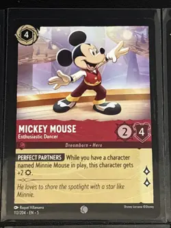 Disney Lorcana Standard Characters Theme 6 Card Lot Mickey Mouse - Image 3