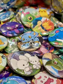 20 Pokemon Pins & Magnets Lot Custom Made From TCG Packs and Cards - Image 1