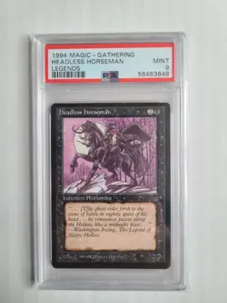 MTG Headless Horseman PSA 9 MINT 1994 English Legends Vintage Card RARE! - Image 2