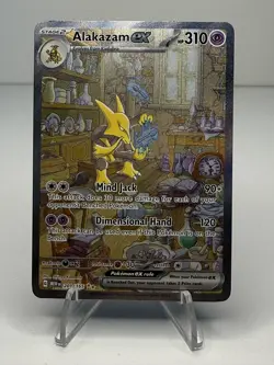 Pokemon Card - Alakazam ex 201/165 Special Illustration Rare - S&V 151 - NM 493 - Image 1