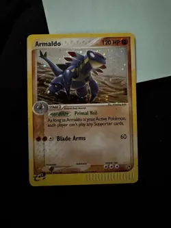 Pokemon TCG Armaldo 1/100 EX Sandstorm Holo Rare Card - Image 1